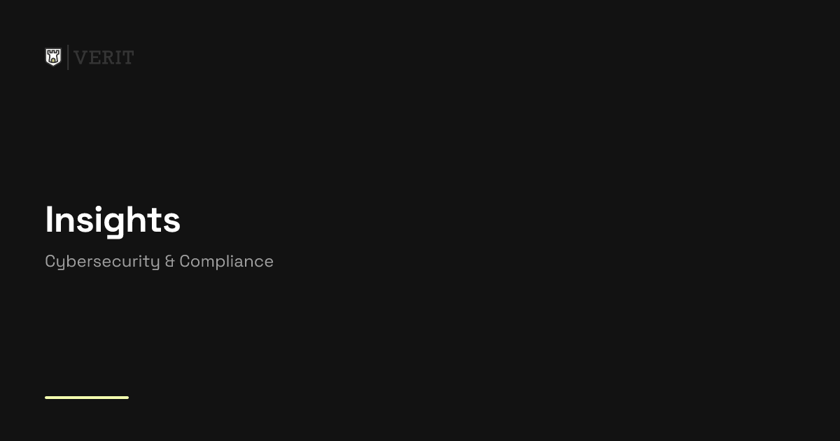 Verit Mod Cybersecurity & Compliance Insights | Verit