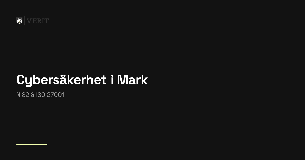 Verit Mod IT- och datasäkerhet i Mark för företag och kommun | Verit